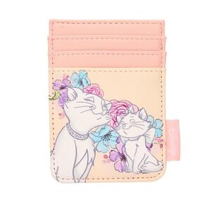 Disney Marie Aristocats Cardโ Holder Wallet Flowers Pastel Loungefly New